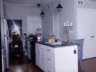 Ebony schoolgirl Butt Naked Around the House, sex film 28