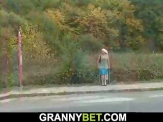 Old streetwalker is Picked up and Fucked, Free dirty video 41