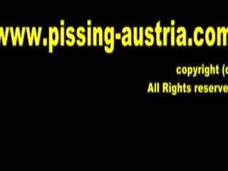 Ladies from Pissing Austria Pee on Slaves