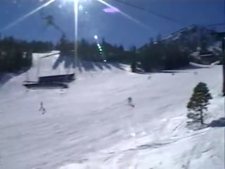 Provocerande brunett körd hård 1 timme shortly thereafter snowboarding