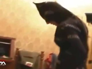 Gemaskerd catwoman afrukken plagen & denial sessie