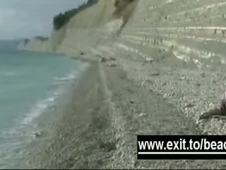 Titkos amatőr meztelen tengerpart footage csipesz