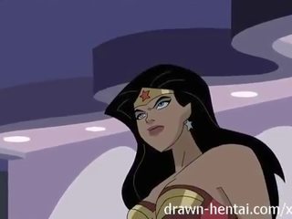 Superhero animasi pornografi - bertanya-tanya wanita vs kapten amerika