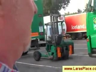 Trucker getting chased by a prime